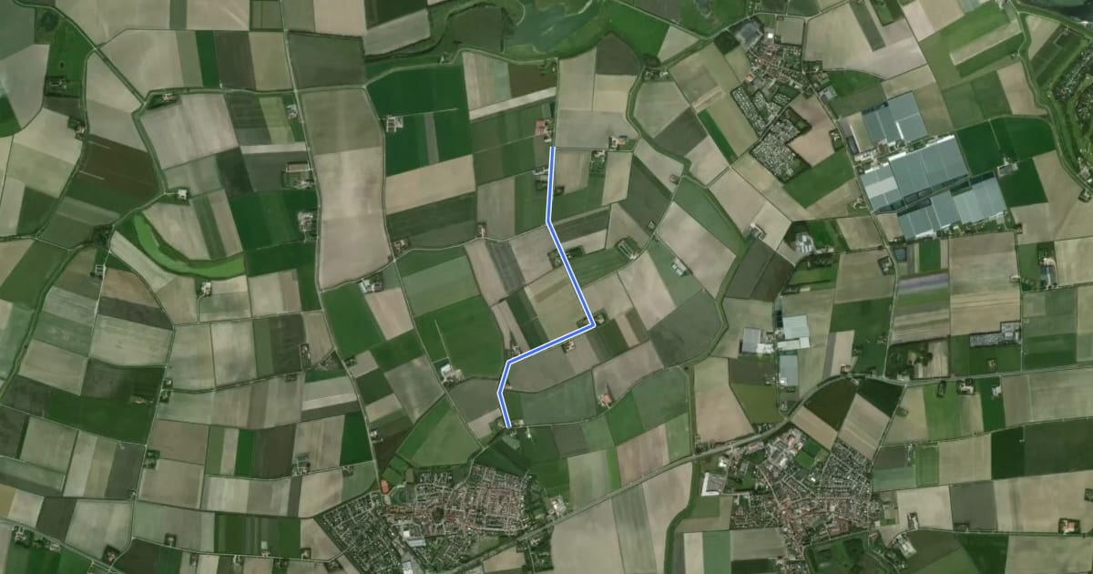 Маршрут 14-78 на спутниковом снимке