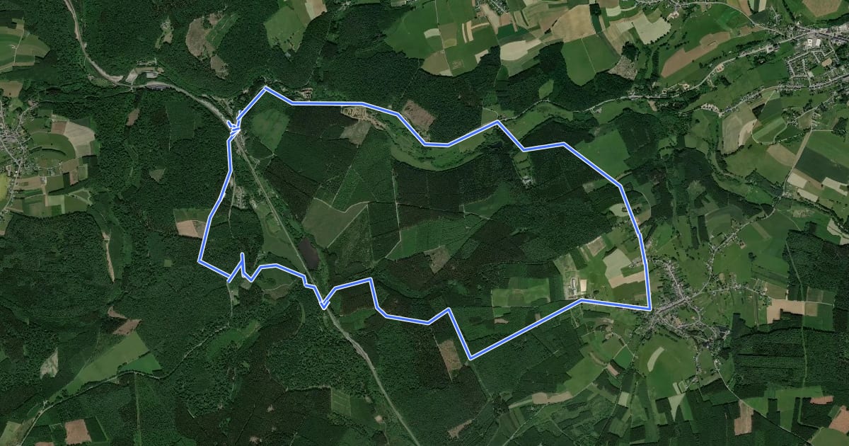 Маршрут 14. Bois du Val de Poix на спутниковом снимке