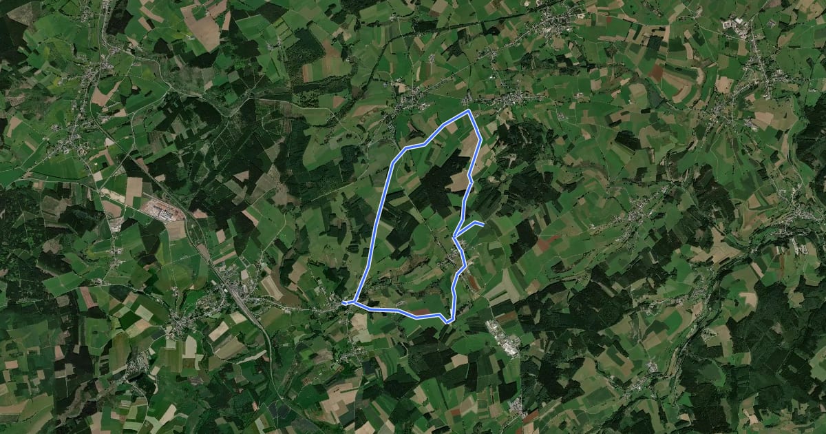 Маршрут 14. Sentier de la Prusse на спутниковом снимке