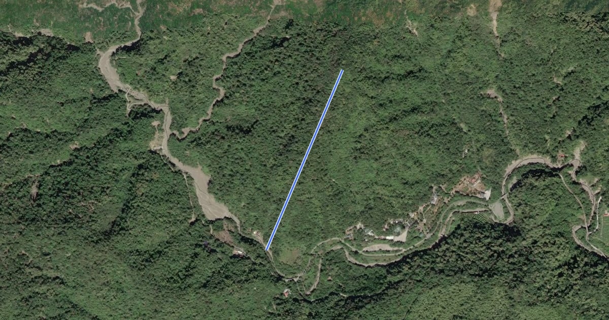 Маршрут 土地公崙山登山路線 на спутниковом снимке