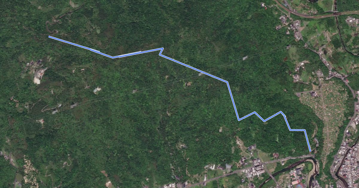 Маршрут 大竹林山越嶺道 на спутниковом снимке