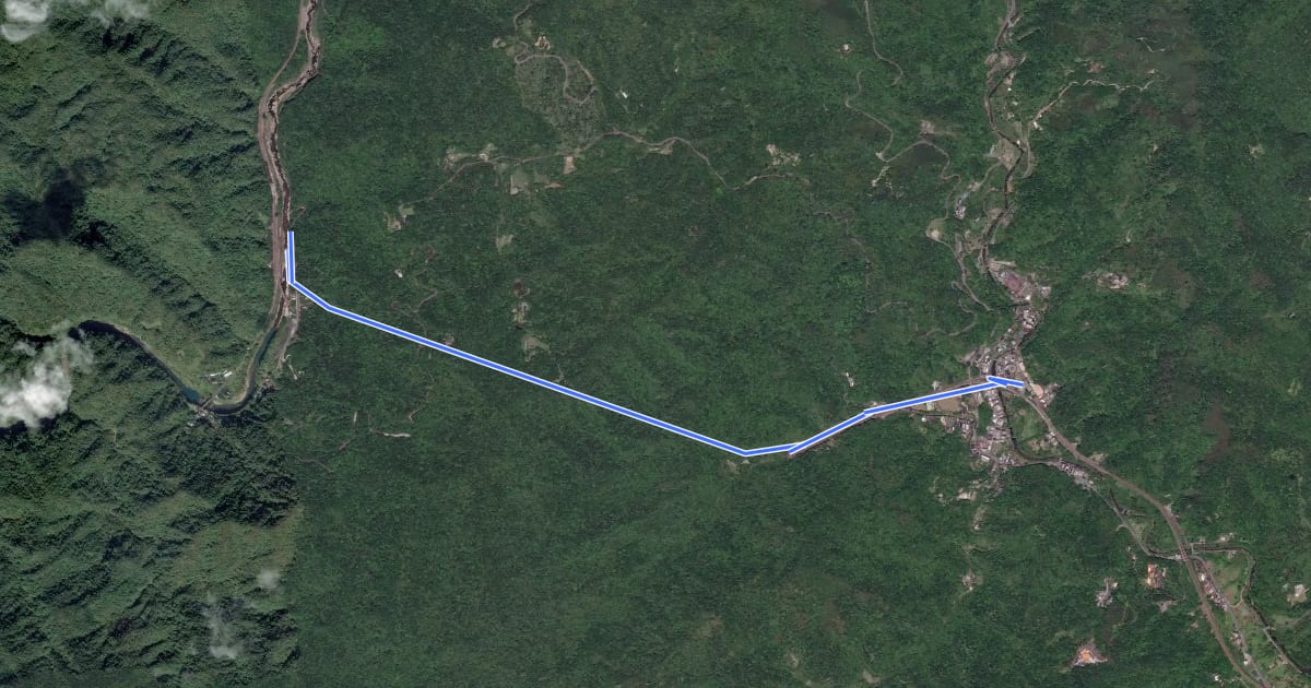 Маршрут 三貂嶺青春山海線 на спутниковом снимке