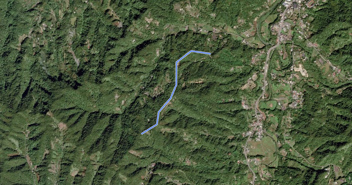 Маршрут 飛鳳古道 на спутниковом снимке