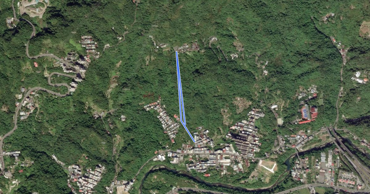 Маршрут 土庫岳登山步道 на спутниковом снимке
