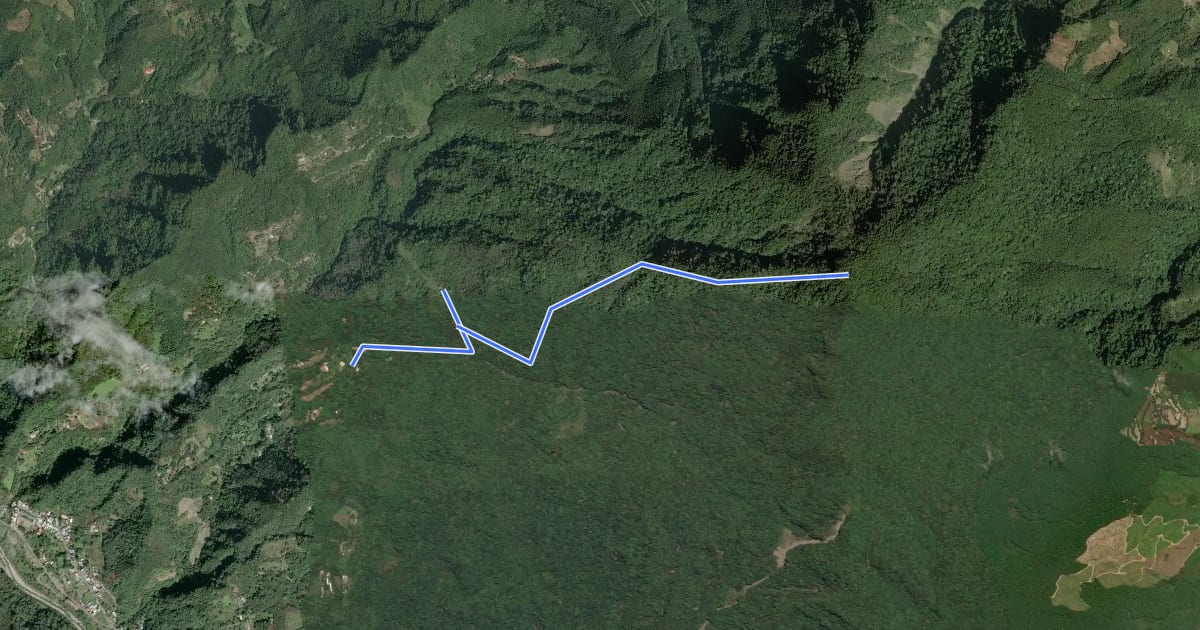 Маршрут 鵝公髻山東河線 на спутниковом снимке