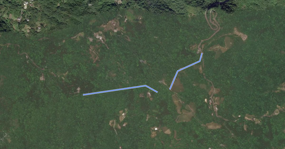 Маршрут 獵狸尖山路線 на спутниковом снимке