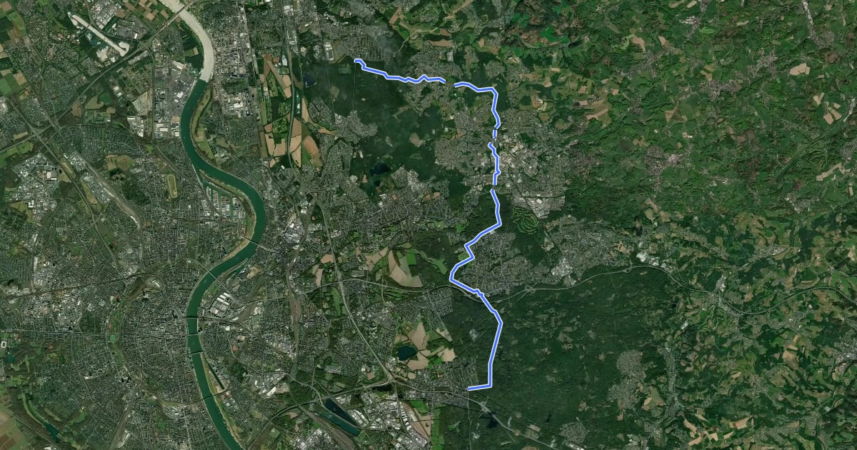 Маршрут [▶15] Wanderweg 15 des KEV на спутниковом снимке