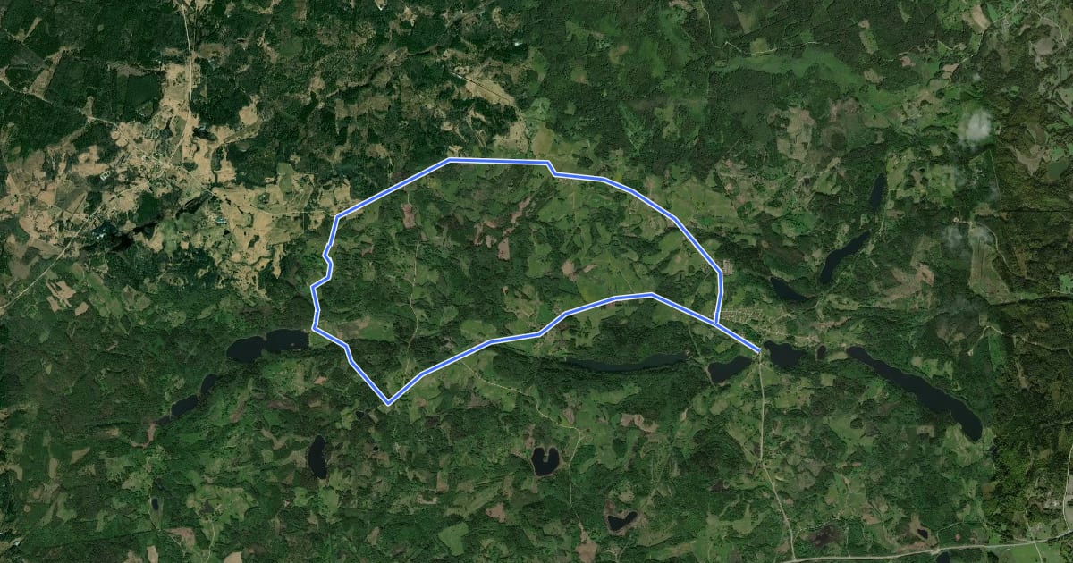 Маршрут 154: Velomaršruts Alūksnes novadā 4 на спутниковом снимке