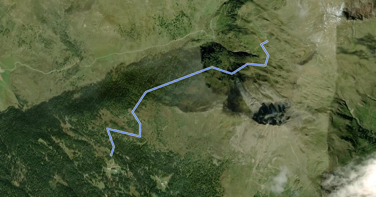 Маршрут 159 на спутниковом снимке
