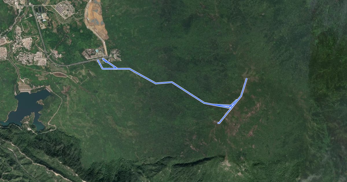 Маршрут 七娘山主峰科考线 на спутниковом снимке