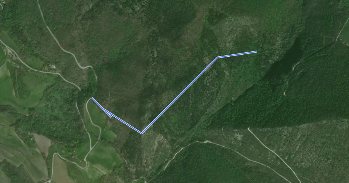 Маршрут 167A на спутниковом снимке