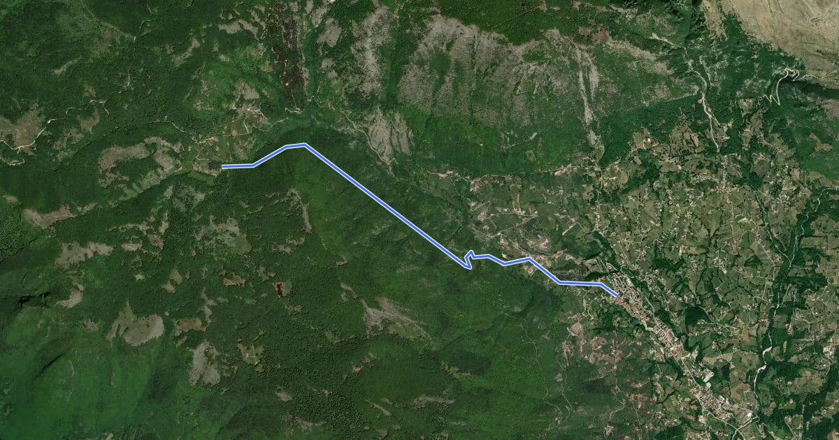 Маршрут 168B на спутниковом снимке