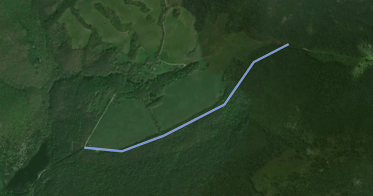 Маршрут 169A на спутниковом снимке