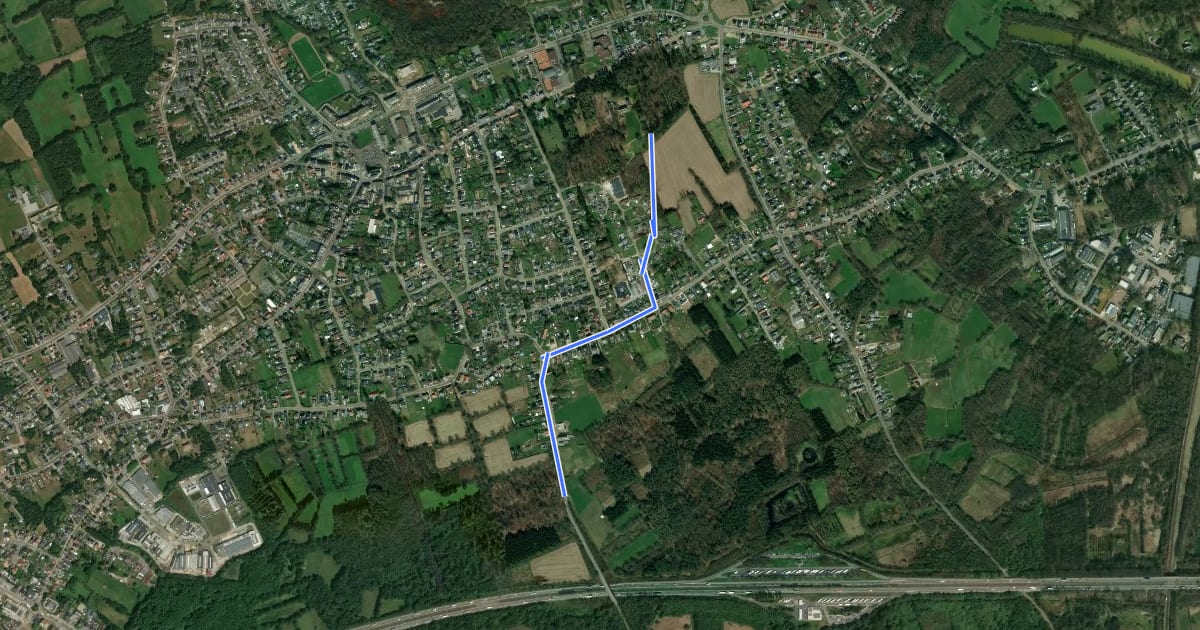 Маршрут 17-80 на спутниковом снимке