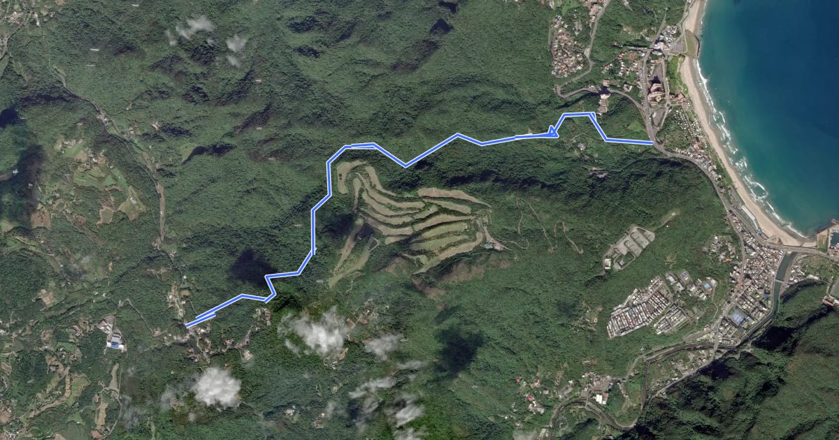 Маршрут 玉田古道 на спутниковом снимке