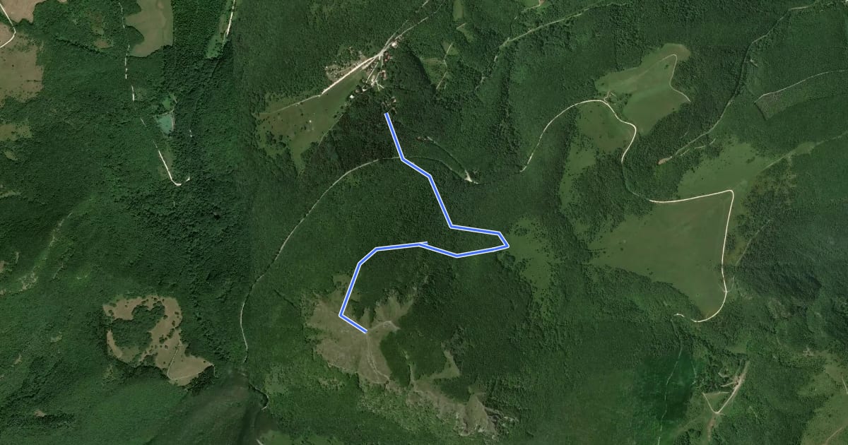 Маршрут 173C на спутниковом снимке