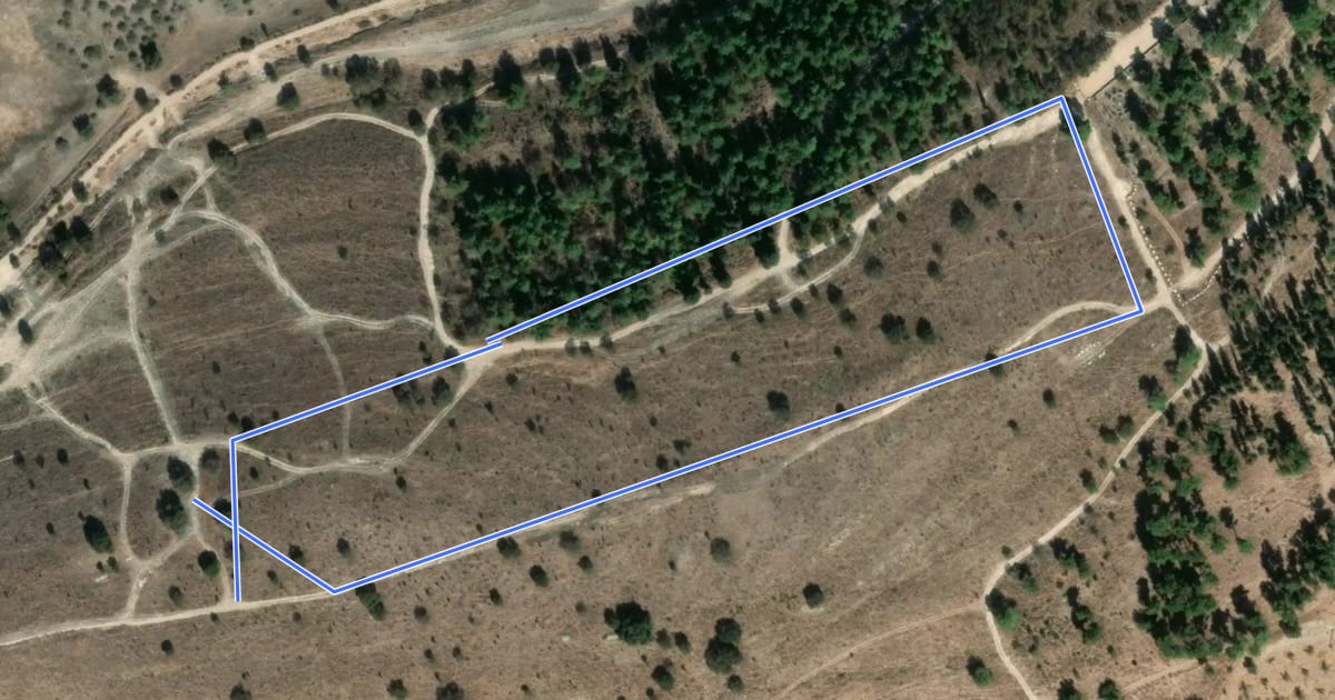 Маршрут תצפית המאגר на спутниковом снимке