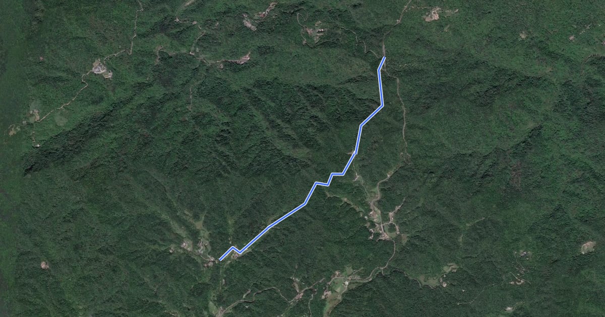 Маршрут 大樟嶺古道 на спутниковом снимке