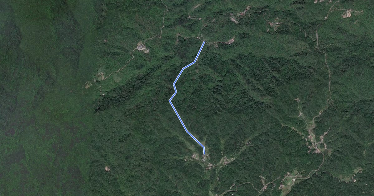 Маршрут 後寮仔嶺古道 на спутниковом снимке