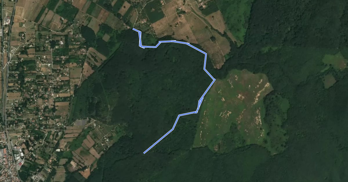 Маршрут 176L на спутниковом снимке