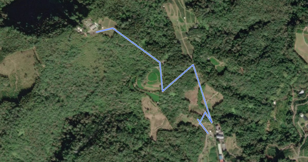 Маршрут 貓蘭山步道 на спутниковом снимке