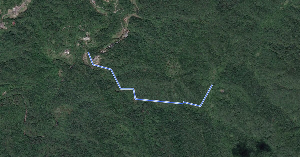 Маршрут 大平山山腰古道 на спутниковом снимке