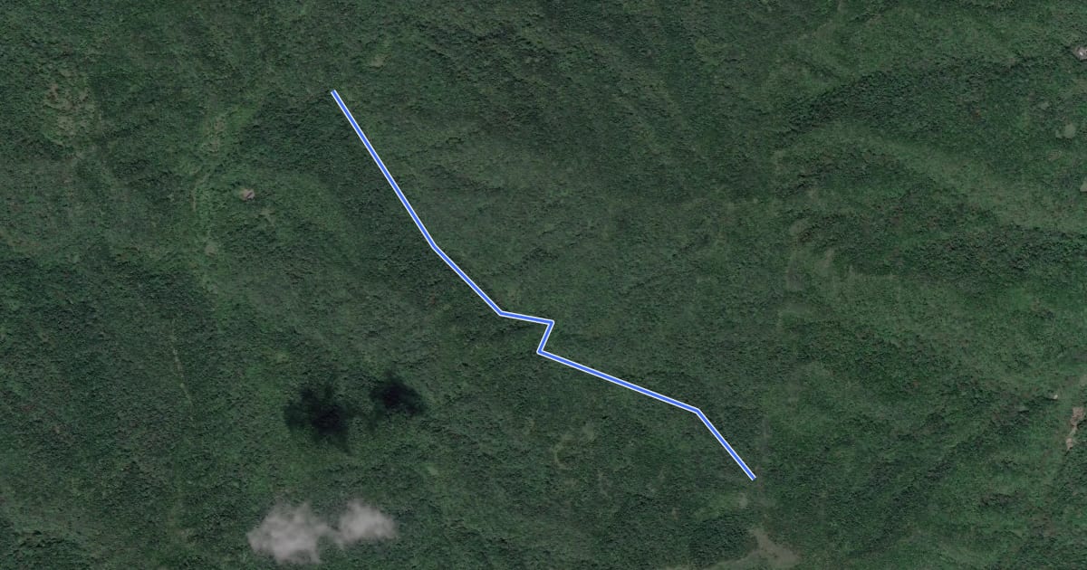 Маршрут 三方向山古道 на спутниковом снимке