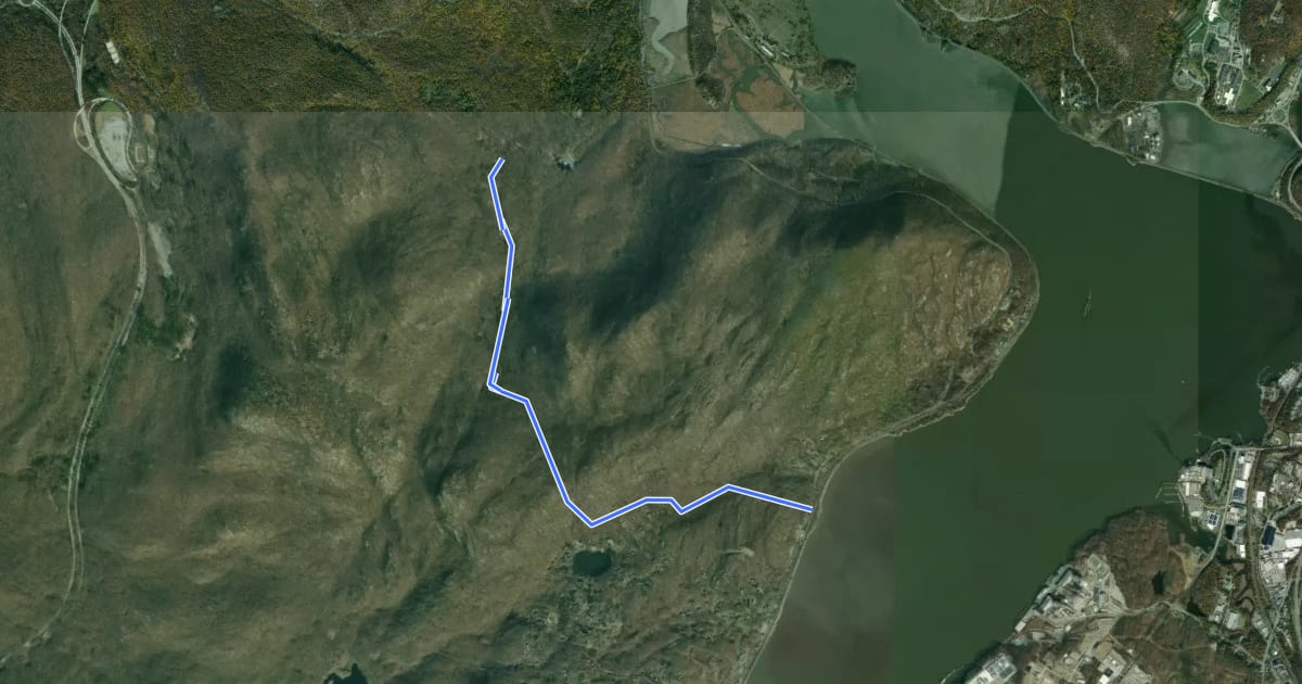Маршрут 1777 Trail на спутниковом снимке