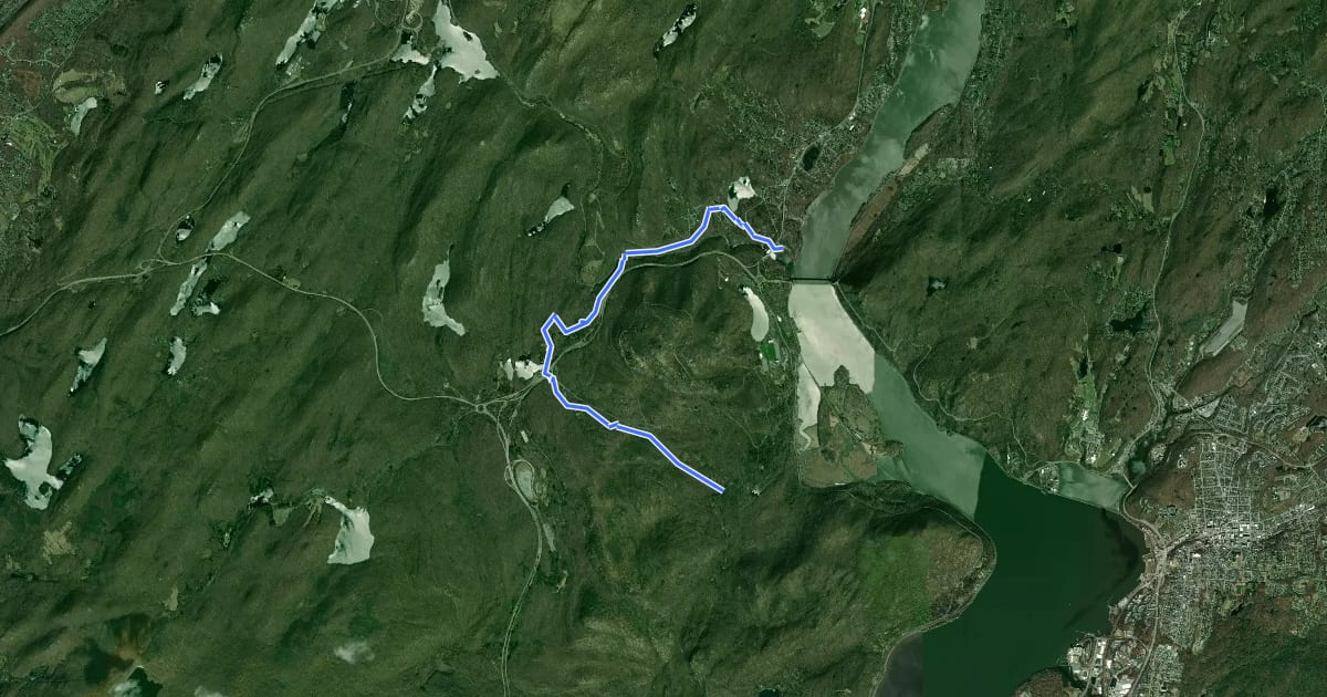 Маршрут 1777 W Trail на спутниковом снимке