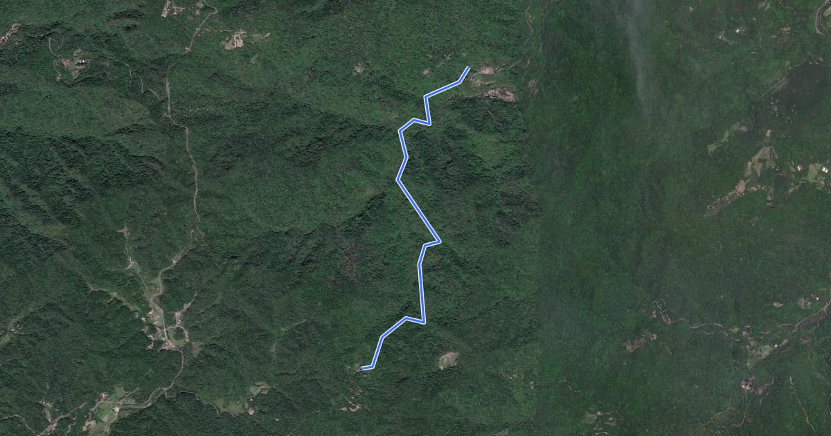 Маршрут 丁蘭古道 на спутниковом снимке