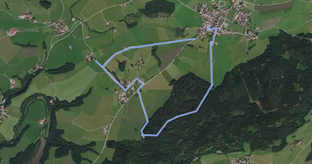 Маршрут 18 - Beurener Bildstöckleweg на спутниковом снимке