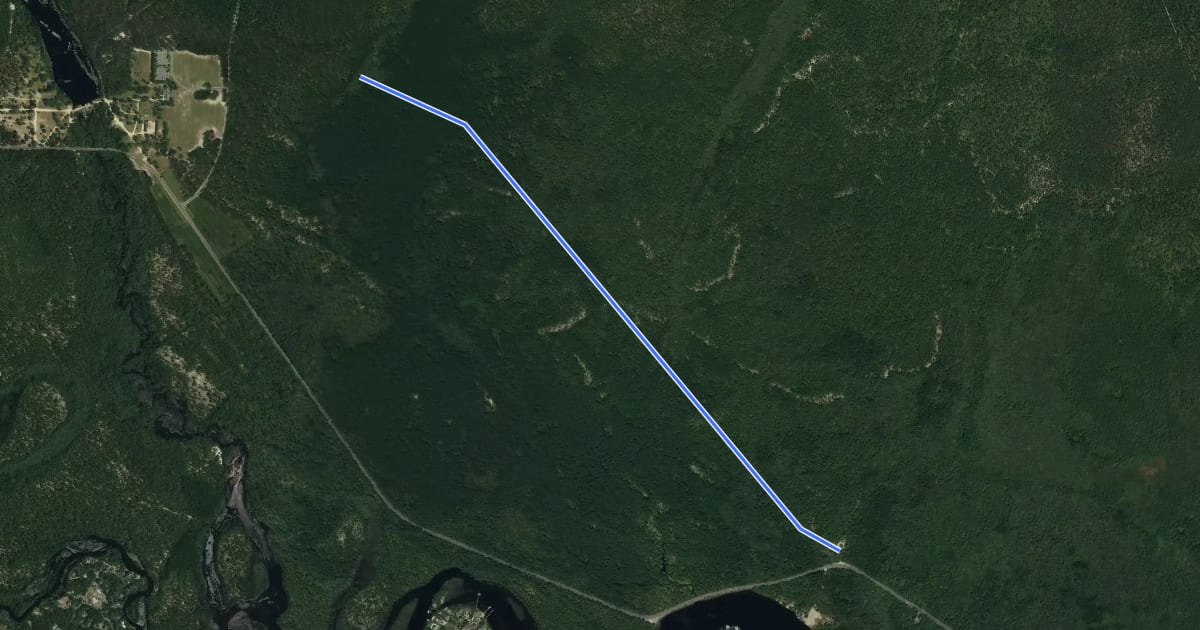 Маршрут 1808 Trail на спутниковом снимке