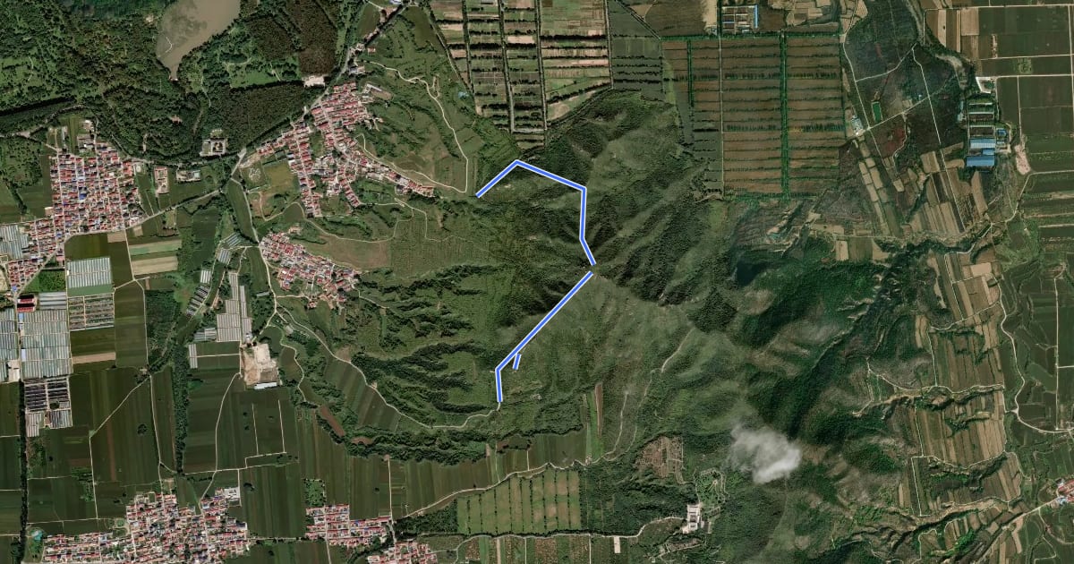 Маршрут 玉皇山登山步道 на спутниковом снимке