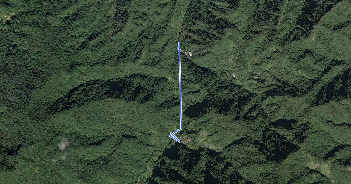 Маршрут 竿蓁坑古道 на спутниковом снимке