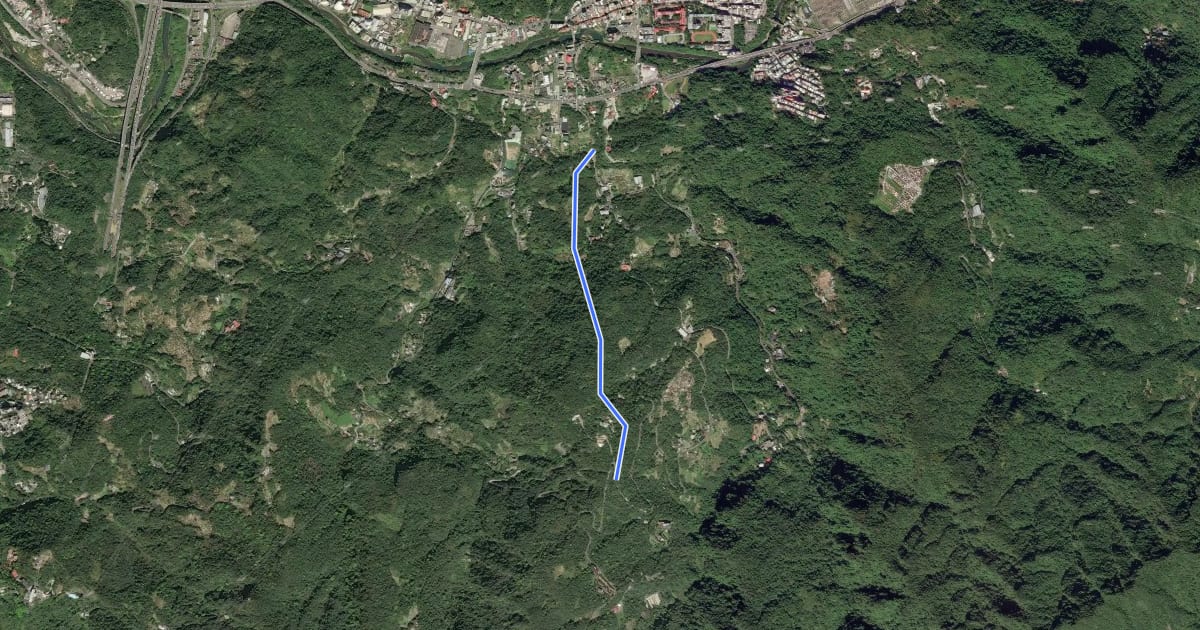 Маршрут 大崎嶺登山步道 на спутниковом снимке