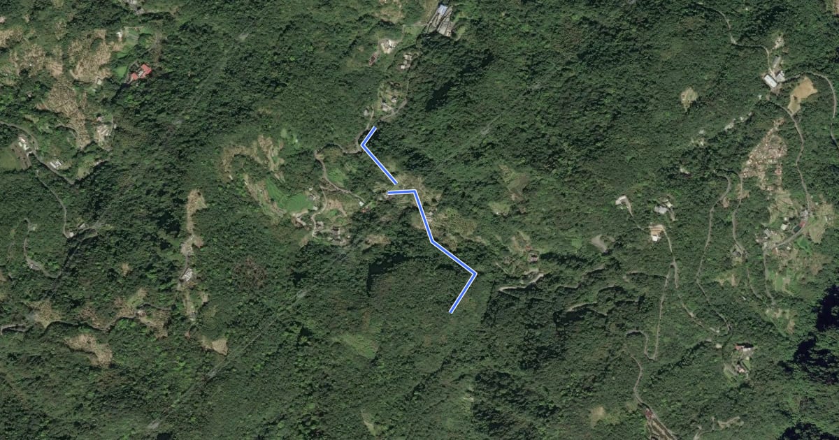 Маршрут 茶山古道 на спутниковом снимке
