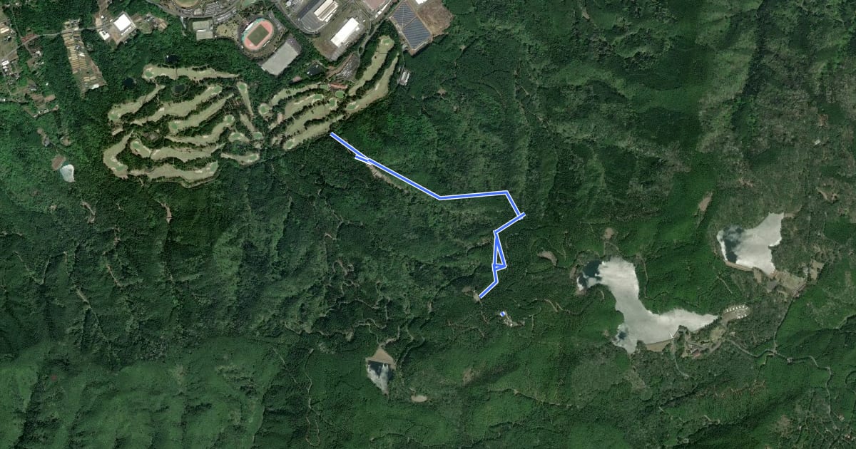 Маршрут 保古山登山路 на спутниковом снимке