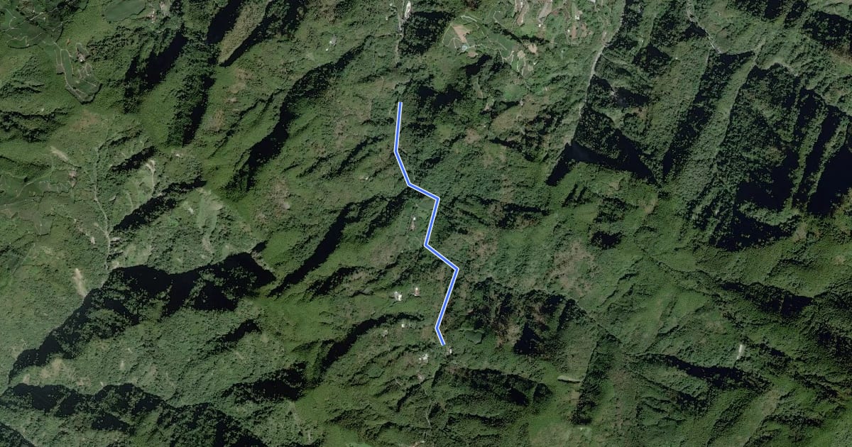 Маршрут 圓水古道 на спутниковом снимке