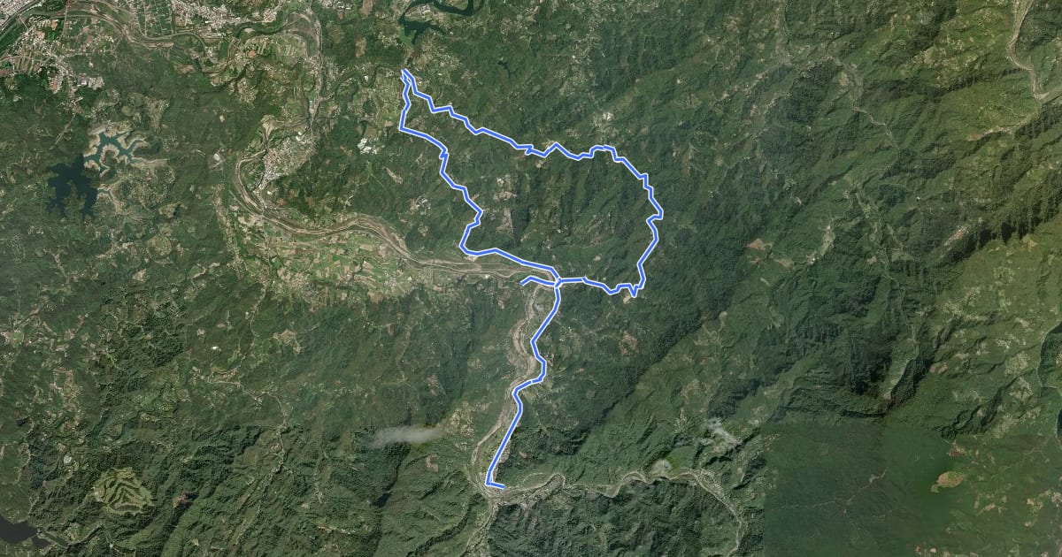 Маршрут 南庄-峨眉-獅山路線 на спутниковом снимке