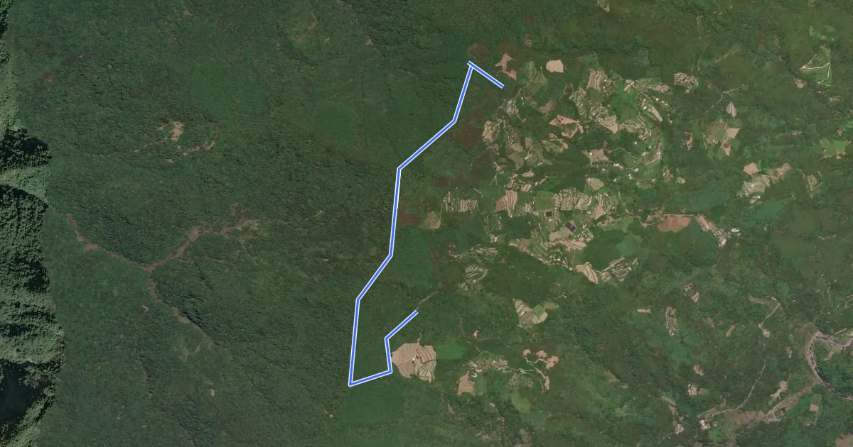 Маршрут 鳥嘴山路線 на спутниковом снимке
