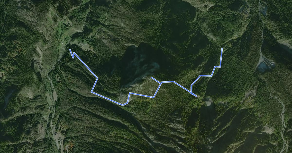 Маршрут 1B на спутниковом снимке
