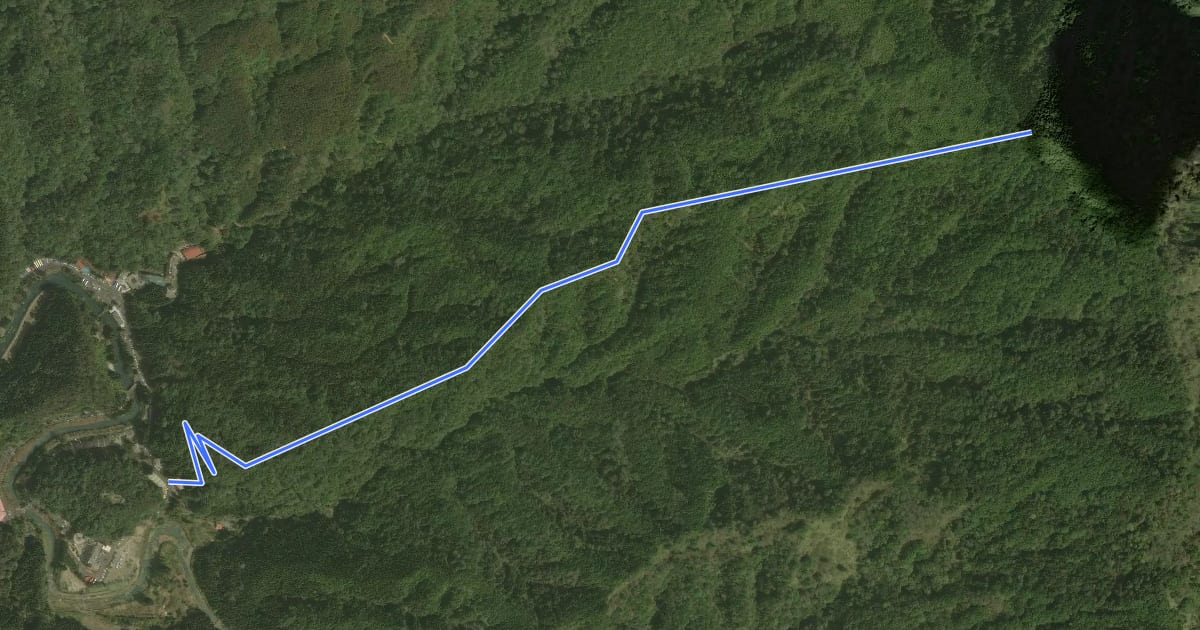 Маршрут 杜鵑林步道2號線 на спутниковом снимке