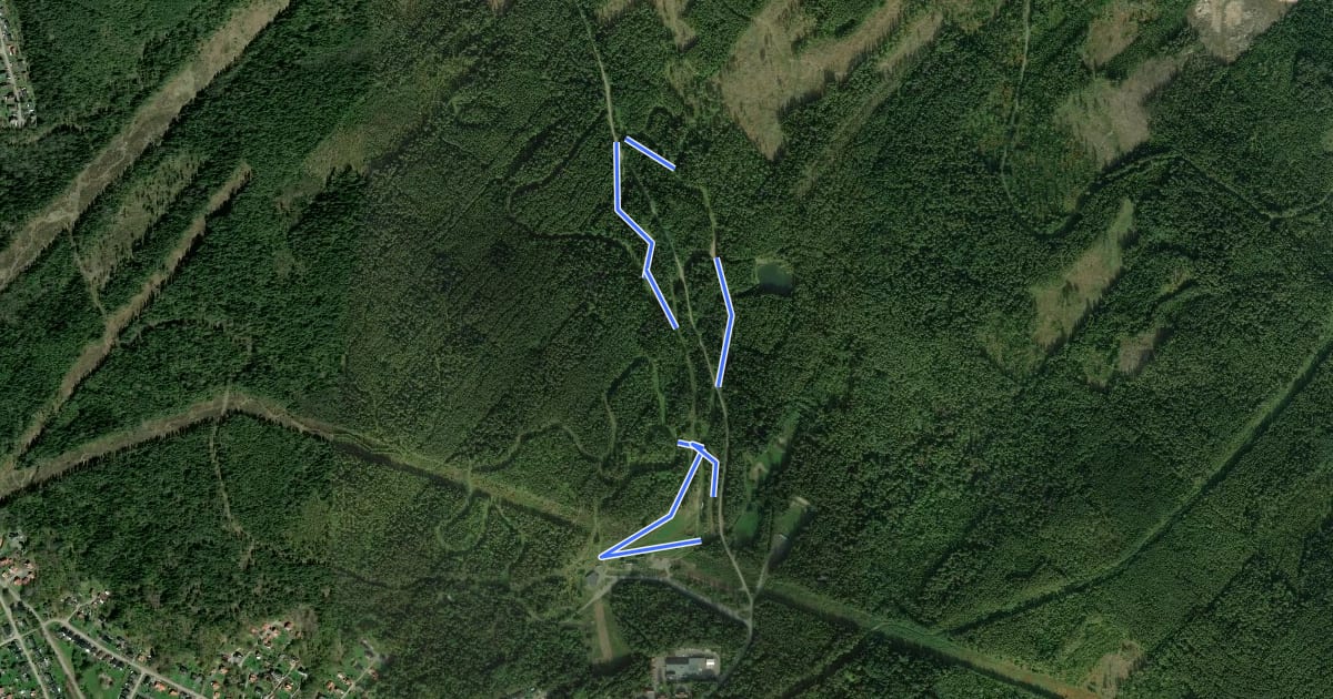 Маршрут 2,2 km на спутниковом снимке