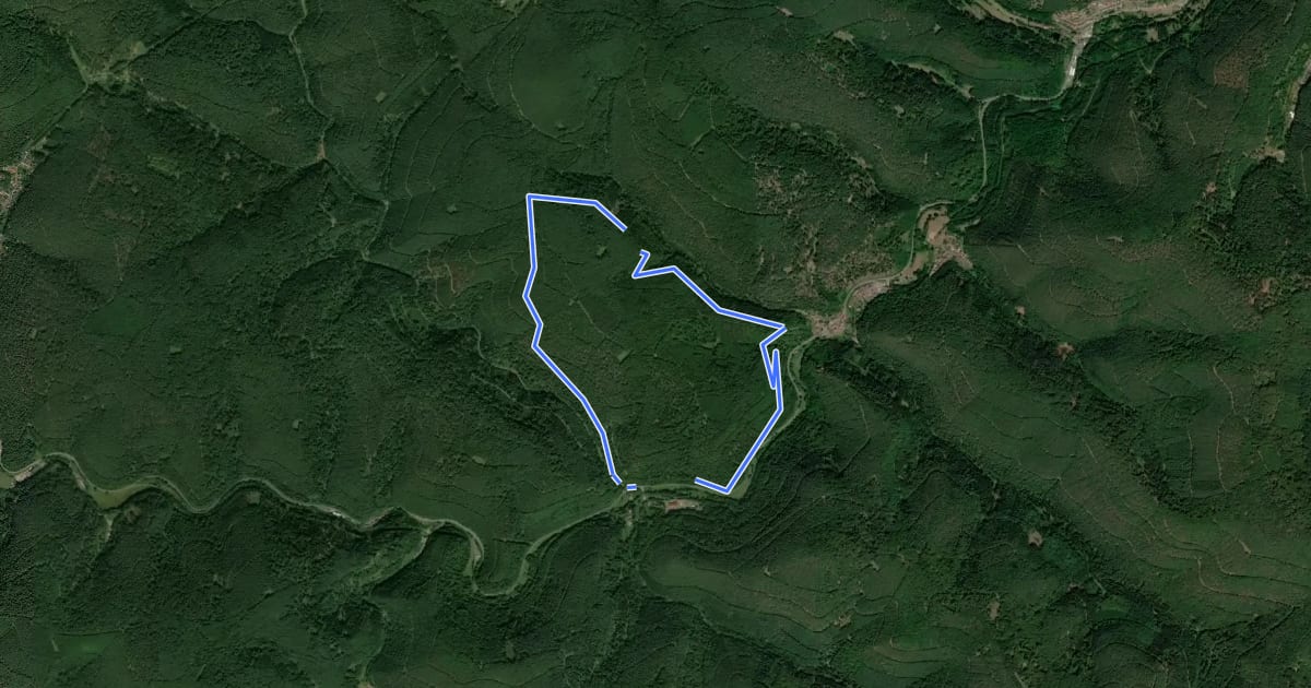 Маршрут 2 Breitenstein на спутниковом снимке