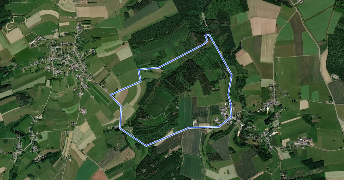 Маршрут 2. Moulin du Was на спутниковом снимке