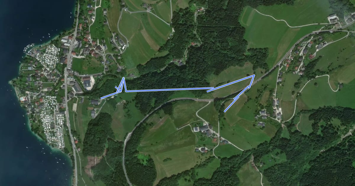 Маршрут 2: Von Seefeld nach Unterfeichten на спутниковом снимке