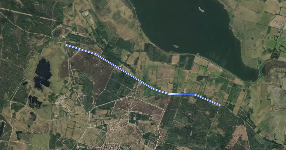 Маршрут 20-54 на спутниковом снимке