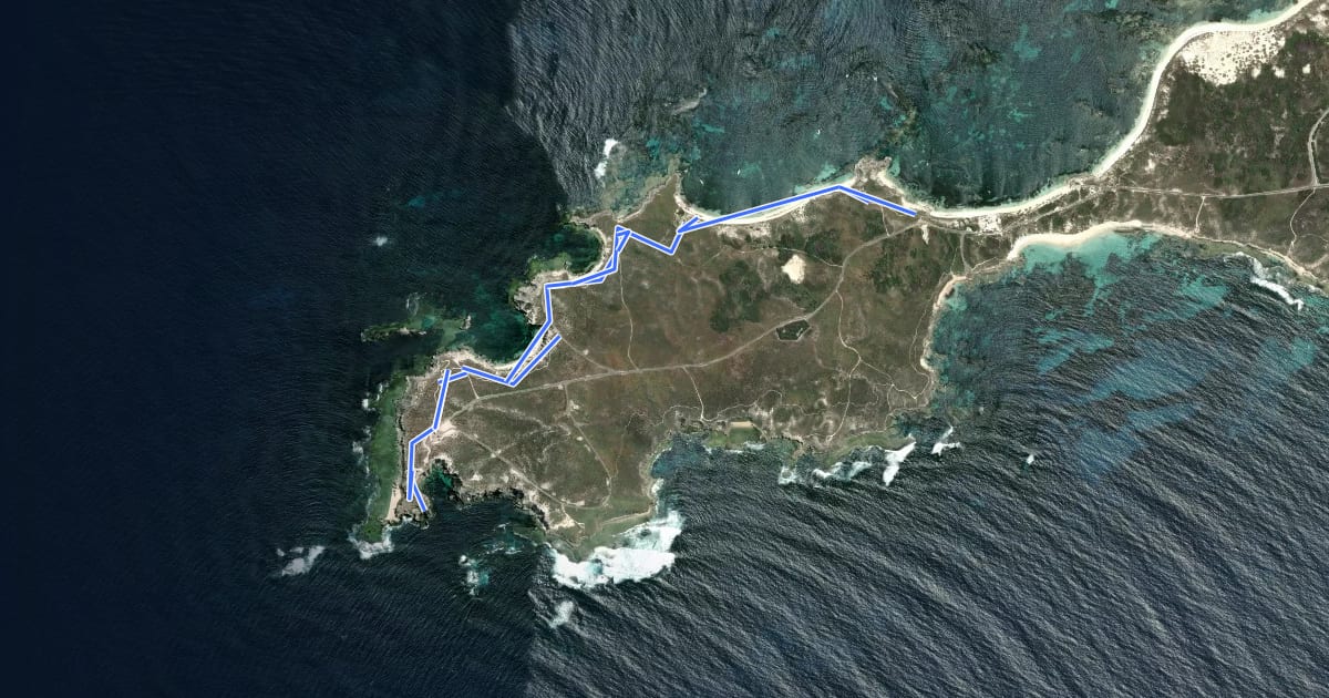 Маршрут 2022 Walking Trail Route 3 на спутниковом снимке