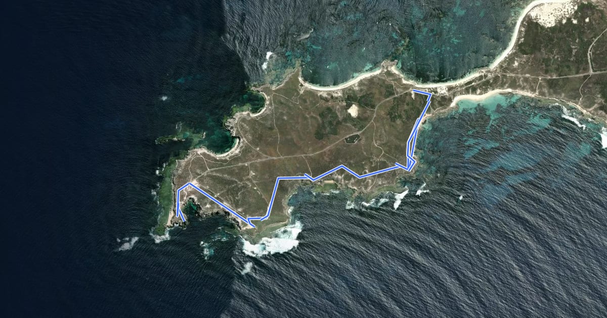 Маршрут 2022 Walking Trail Route 4 на спутниковом снимке