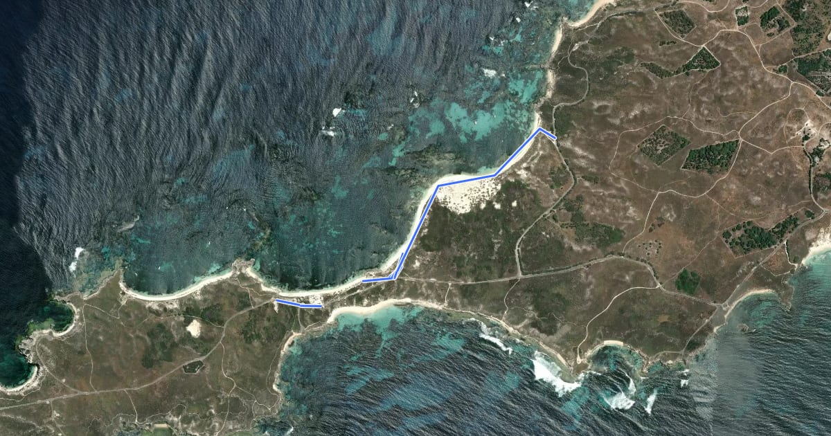 Маршрут 2022 Walking Trail Route 5 на спутниковом снимке